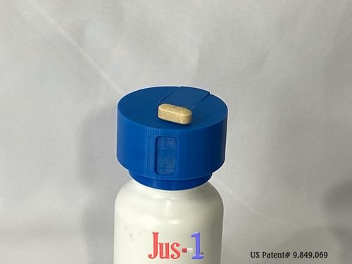 Jus-1;Single Pill Dispenser;Dispense One (3) Jus-1;Single Pill Dispenser;Dispense One;medicine dispenser; drug dispenser; pill dispenser;arthritis hands; diabetes; diabetic fingers; diabetic finger tips;